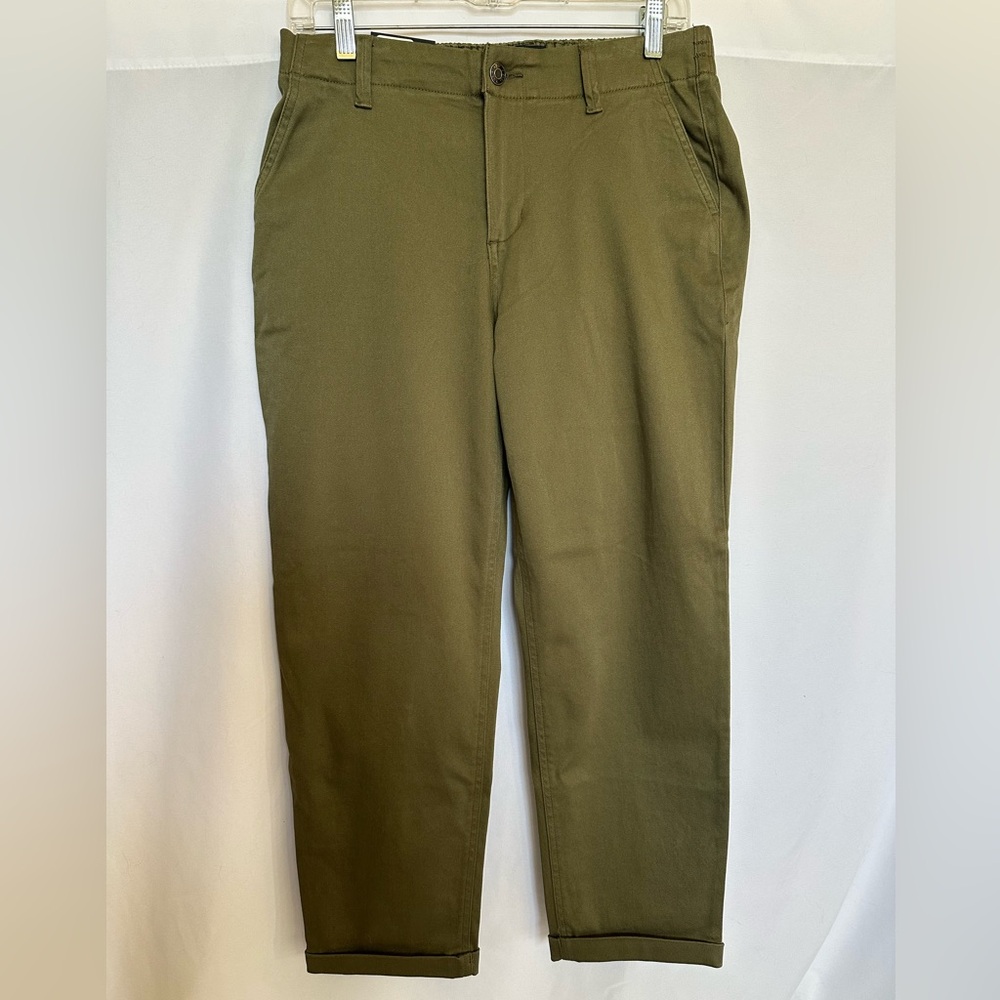 GAP Women’s Classic Twill Chino Pants Olive Green - Size 8 - NWT